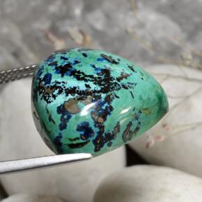 Chrysocolla Gemstone in 19.2 x 18.4 mm Size for Sale, Chrysocolla Stone in Multicolor Color