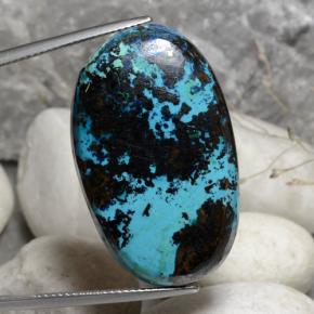 55.7ct Oval Cabochon Multicolor Chrysocolla Gem for sale 55.7ct Oval Cabochon Multicolor Chrysocolla Gem (ID: 472371)
