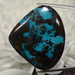 99.17 ct Multicolor Chrysocolla Stone, Natural Chrysocolla in Pear Cabochon Shape for Sale