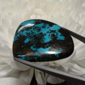 Chrysocolla Gemstone in 38.7 x 34 mm Size for Sale, Chrysocolla Stone in Multicolor Color