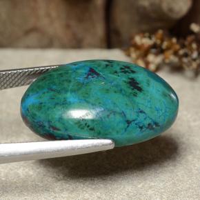 Chrysocolla Gemstone in 23.4 x 16.3 mm Size for Sale, Chrysocolla Stone in Multicolor Color