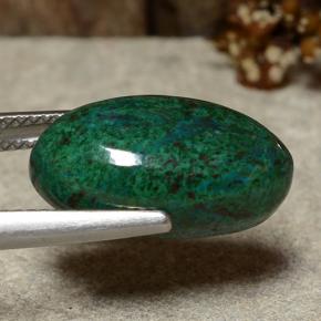 Chrysocolla Gemstone in 17.7 x 9.9 mm Size for Sale, Chrysocolla Stone in Multicolor Color