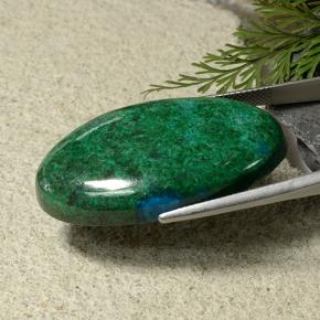 Chrysocolla Gemstone in 38.2 x 21.7 mm Size for Sale, Chrysocolla Stone in Multicolor Color