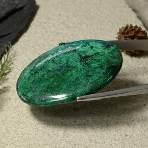 Chrysocolla Gemstone in 42.4 x 31 mm Size for Sale, Chrysocolla Stone in Multicolor Color