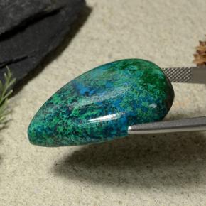 Chrysocolla Gemstone in 31.7 x 24.2 mm Size for Sale, Chrysocolla Stone in Multicolor Color
