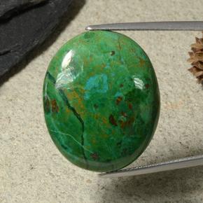 28.3ct Oval Cabochon Multicolor Chrysocolla Gem for sale 28.3ct Oval Cabochon Multicolor Chrysocolla Gem (ID: 486386)