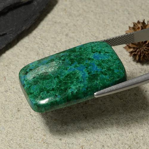 Chrysocolla Gemstone in 30 x 21.7 mm Size for Sale, Chrysocolla Stone in Cool Green Color
