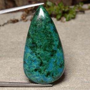 40ct Pear Cabochon Multicolor Chrysocolla Gem for sale 40ct Pear Cabochon Multicolor Chrysocolla Gem (ID: 486432)
