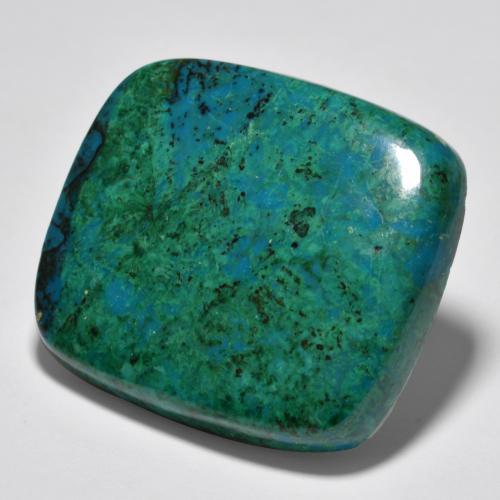 63.02 ct Multicolor Chrysocolla Stone, Natural Chrysocolla in Cushion Cabochon Shape for Sale