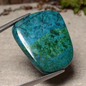 Chrysocolla Gemstone in 27.6 x 23.1 mm Size for Sale, Chrysocolla Stone in Multicolor Color