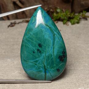Chrysocolla Gemstone in 42 x 26.3 mm Size for Sale, Chrysocolla Stone in Multicolor Color