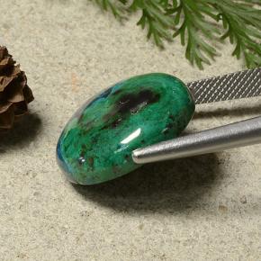 Chrysocolla Gemstone in 18.6 mm Size for Sale, Chrysocolla Stone in Multicolor Color