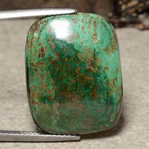 18ct Cushion Cabochon Multicolor Chrysocolla Gem for sale 18ct Cushion Cabochon Multicolor Chrysocolla Gem (ID: 486552)