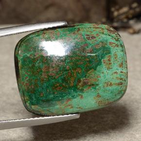 17.99 ct Multicolor Chrysocolla Stone, Natural Chrysocolla in Cushion Cabochon Shape for Sale