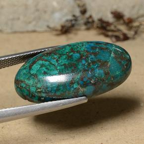 Chrysocolla Gemstone in 26.2 x 13.8 mm Size for Sale, Chrysocolla Stone in Multicolor Color
