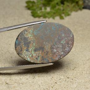 Chrysocolla Gemstone in 29.7 x 20.2 mm Size for Sale, Chrysocolla Stone in Multicolor Color