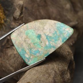 Chrysocolla Gemstone in 36 x 24 mm Size for Sale, Chrysocolla Stone in Multicolor Color