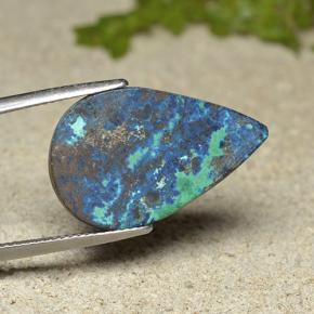 Chrysocolla Gemstone in 23.8 x 15.1 mm Size for Sale, Chrysocolla Stone in Multicolor Color