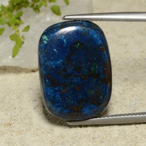 17.41 ct Multicolor Chrysocolla Gemstone, Chrysocolla Gem in Cushion Cabochon Shape for Sale.