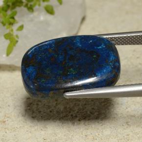 17.41 ct Multicolor Chrysocolla Stone, Natural Chrysocolla in Cushion Cabochon Shape for Sale