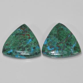 11.6ct Trillion Cabochon Multicolor Chrysocolla Gem for sale 11.6ct Trillion Cabochon Multicolor Chrysocolla Gem (ID: 503188)