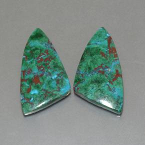 Chrysocolla Gemstones in 24.9 x 13.4 mm Size for Sale, Chrysocolla Stones in Multicolor Color