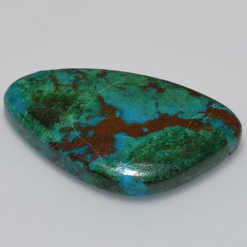 Chrysocolla Gemstone in 20.3 x 12.9 mm Size for Sale, Chrysocolla Stone in Multicolor Color