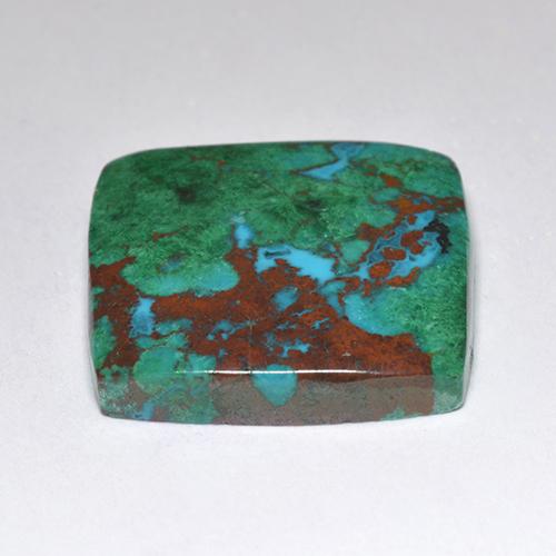 Chrysocolla Gemstone in 16 x 16 mm Size for Sale, Chrysocolla Stone in Multicolor Color