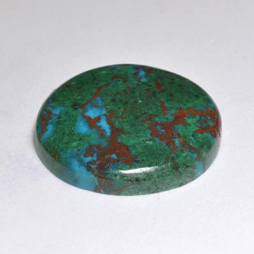 Chrysocolla Gemstone in 16 mm Size for Sale, Chrysocolla Stone in Multicolor Color