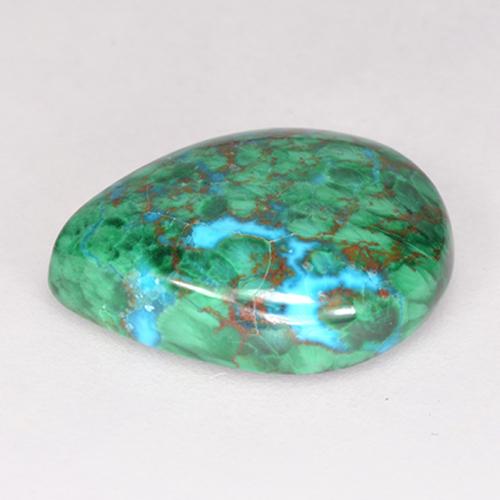 Chrysocolla Gemstone in 13.4 x 10.2 mm Size for Sale, Chrysocolla Stone in Multicolor Color