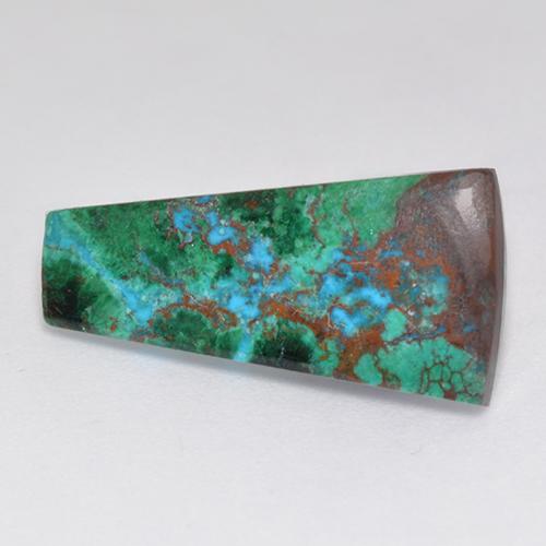 5.47 ct Multicolor Chrysocolla Stone, Natural Chrysocolla in Fancy Cabochon Shape for Sale