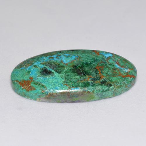 Chrysocolla Gemstone in 21.9 x 13 mm Size for Sale, Chrysocolla Stone in Multicolor Color