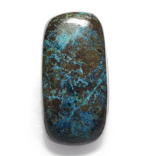 11.89 ct Multicolor Chrysocolla Gemstone, Chrysocolla Gem in Cushion Cabochon Shape for Sale.