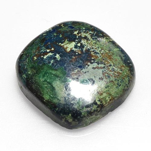 18.86 ct Multicolor Chrysocolla Stone, Natural Chrysocolla in Cushion Cabochon Shape for Sale
