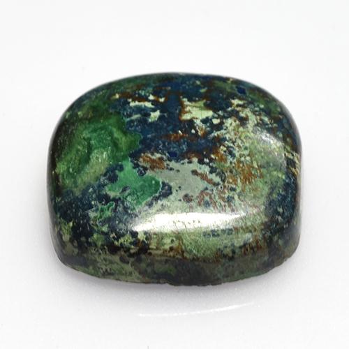 Chrysocolla Gemstone in 18.5 x 17.7 mm Size for Sale, Chrysocolla Stone in Multicolor Color