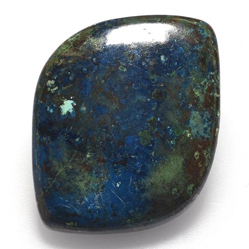 Multicolore Chrysocolle gemme - 22.3ct Cabochon fantaisie (ID: 519081)