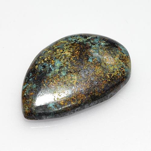 Chrysocolla Gemstone in 24.1 x 16.2 mm Size for Sale, Chrysocolla Stone in Multicolor Color