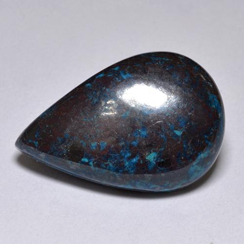 11.31 ct Multicolor Chrysocolla Stone, Natural Chrysocolla in Pear Cabochon Shape for Sale