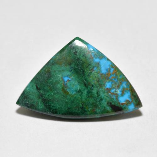 5.38 ct Multicolor Chrysocolla Gemstone, Chrysocolla Gem in Fancy Cabochon Shape for Sale.