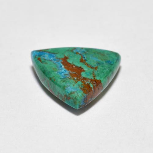 Chrysocolla Gemstone in 11.2 x 10.4 mm Size for Sale, Chrysocolla Stone in Multicolor Color