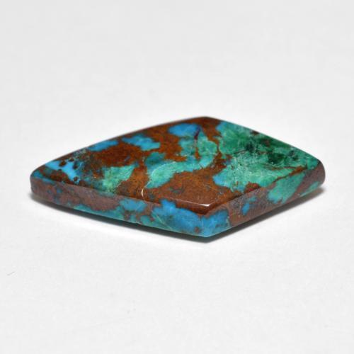 Chrysocolla Gemstone in 22.2 x 11.7 mm Size for Sale, Chrysocolla Stone in Multicolor Color