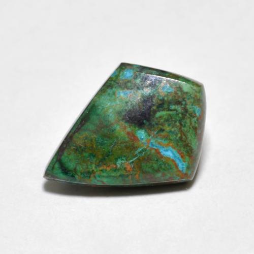 2.92 ct Multicolor Chrysocolla Stone, Natural Chrysocolla in Rhomb Cabochon Shape for Sale