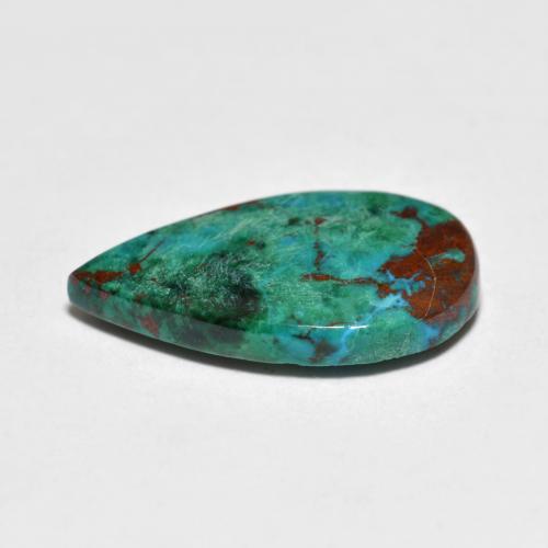 Chrysocolla Gemstone in 18.5 x 11.5 mm Size for Sale, Chrysocolla Stone in Multicolor Color