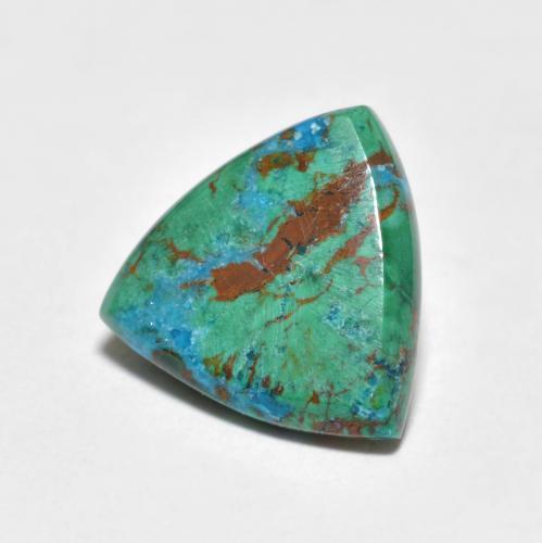 2.64 ct Multicolor Chrysocolla Stone, Natural Chrysocolla in Trillion Cabochon Shape for Sale