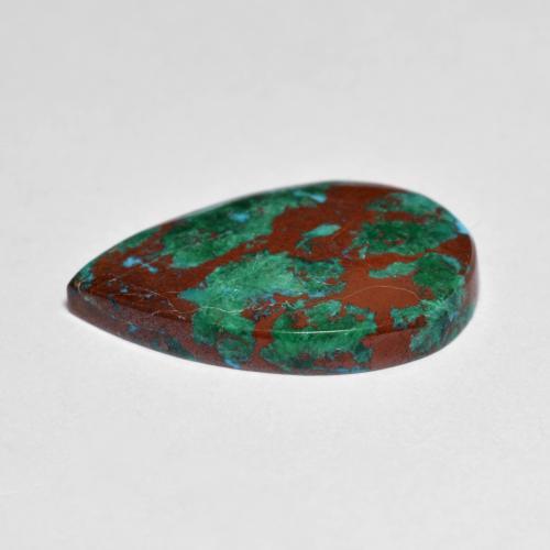 Chrysocolla Gemstone in 17.3 x 11.7 mm Size for Sale, Chrysocolla Stone in Multicolor Color