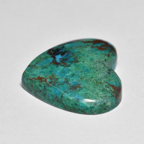 Chrysocolla Gemstone in 16.9 x 15.5 mm Size for Sale, Chrysocolla Stone in Multicolor Color