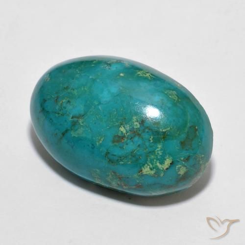 11.70 ct Turquoise Chrysocolla Stone, Natural Chrysocolla in Oval Cabochon Shape for Sale