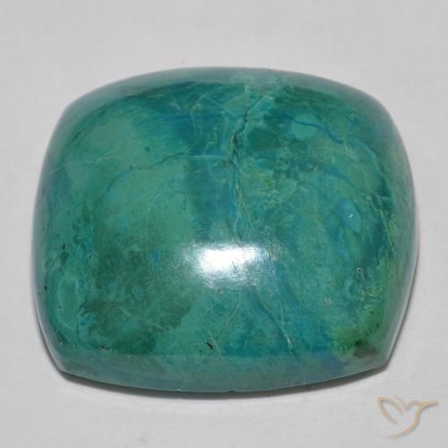 Chrysocolla Gemstone in 21.8 x 21.2 mm Size for Sale, Chrysocolla Stone in Multicolor Color