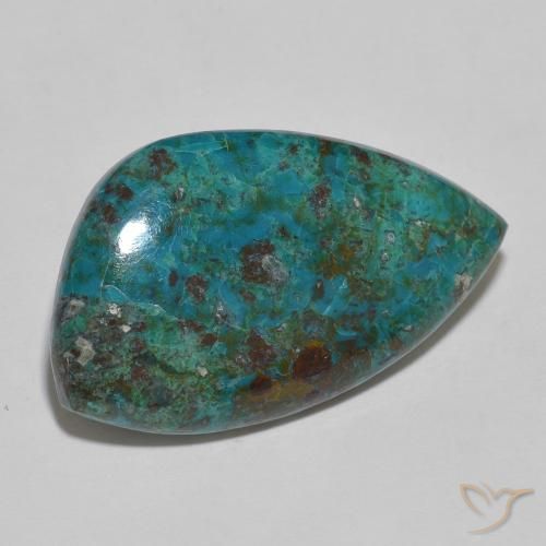 15.75 ct Fancy Chrysocolla, 28.8 x 17.2 mm From Australia, Photo A