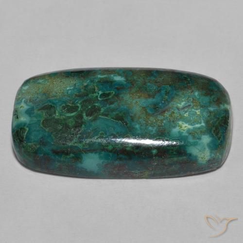 Chrysocolla Gemstone in 25.8 x 14.4 mm Size for Sale, Chrysocolla Stone in Multicolor Color
